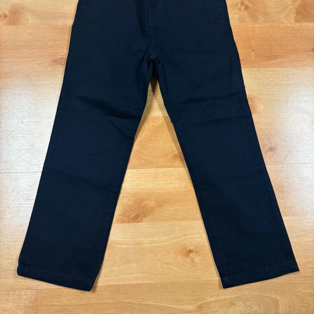 NWT Childrens Place Khaki Navy Blue Straight Leg Cotton Uniform Chino Pants 5